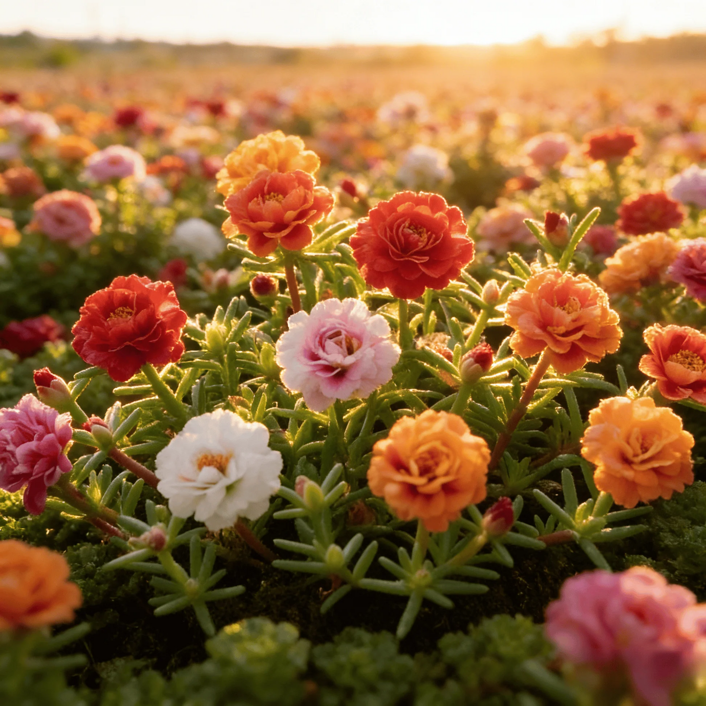 🌸Moss Rose Plant Kit – 🌿Perennial Flower Seeds / Large Flowers / Easy to Grow