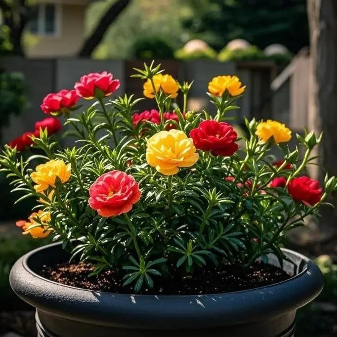 🌸Moss Rose Plant Kit – 🌿Perennial Flower Seeds / Large Flowers / Easy to Grow