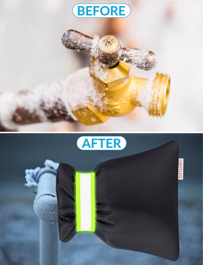 4-Pack Outdoor Faucet Covers – Thermal Waterproof Winter Protection