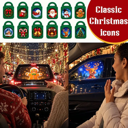 Christmas Car Projector Light – USB-Powered Festive Holiday Decor