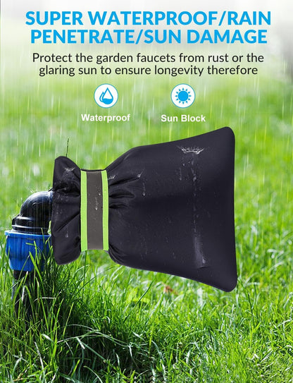 4-Pack Outdoor Faucet Covers – Thermal Waterproof Winter Protection