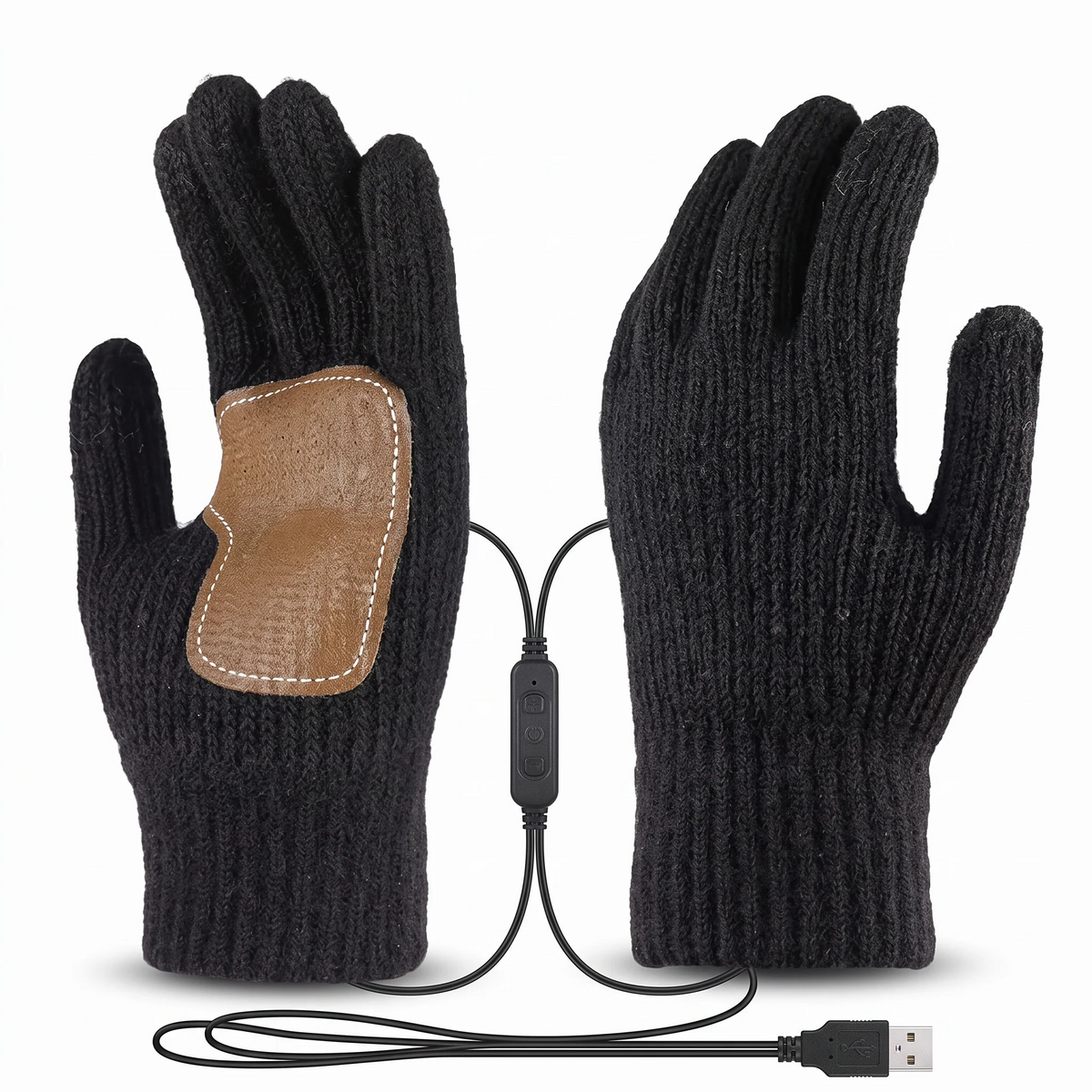USB Heated Gloves – 3 Heat Levels, Portable Warmth for Skiing, Fishing & Hiking