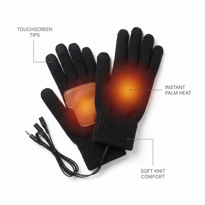 USB Heated Gloves – 3 Heat Levels, Portable Warmth for Skiing, Fishing & Hiking