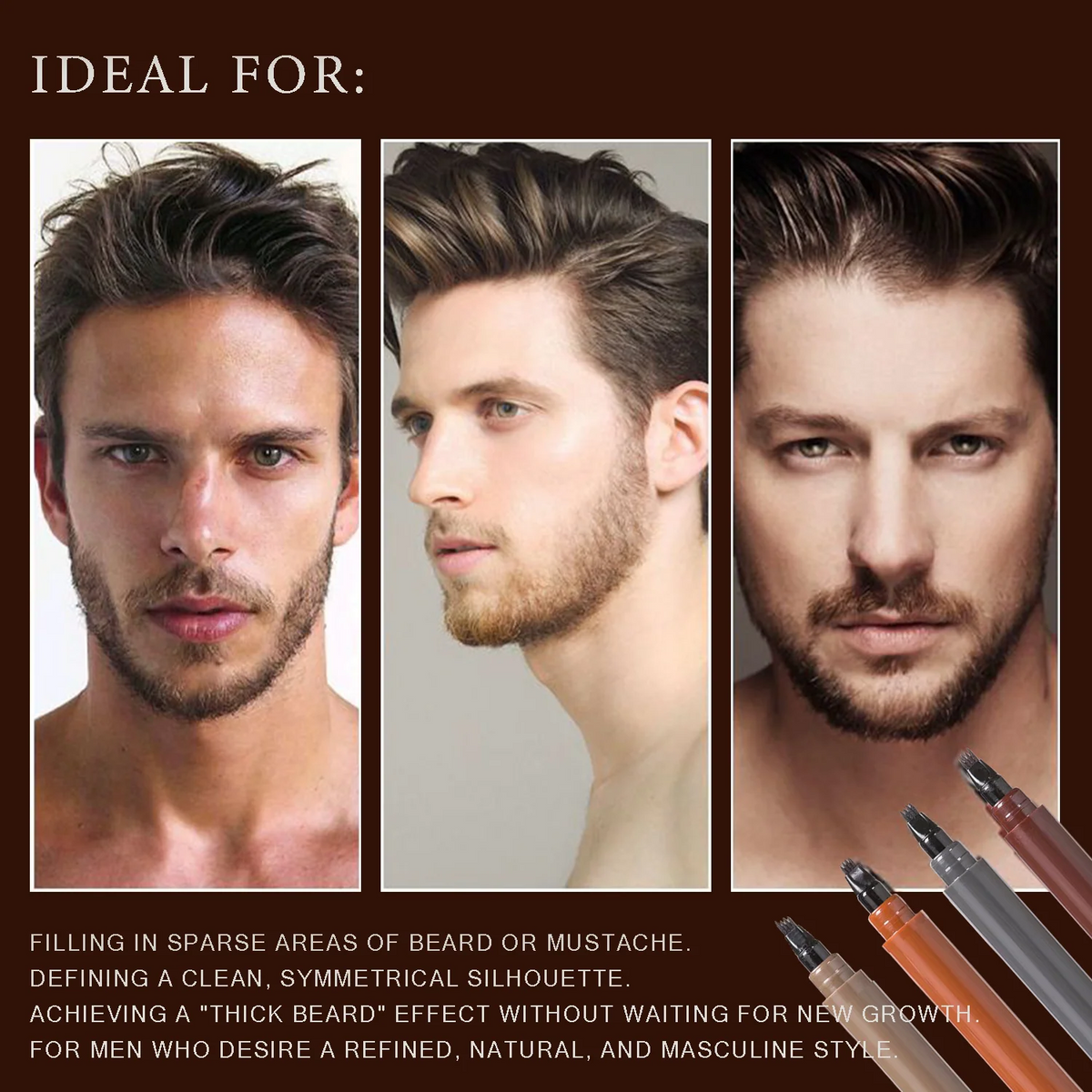 Waterproof 4-Tip Microblading Eyebrow Pencil – Create Hair-Like Natural Brows