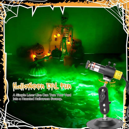 Halloween Laser Swamp Light – IP67 Waterproof 360° Adjustable Projector for Haunted Yard Decor