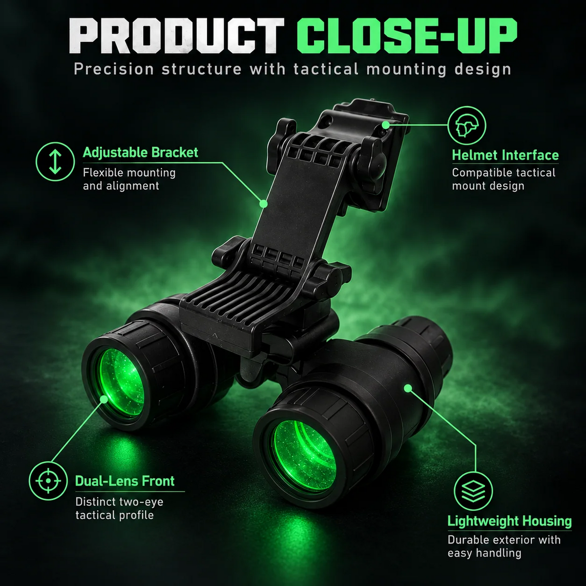 Outdoor Night Vision & Thermal Imaging Goggles – Dual-Lens & Quad-Lens