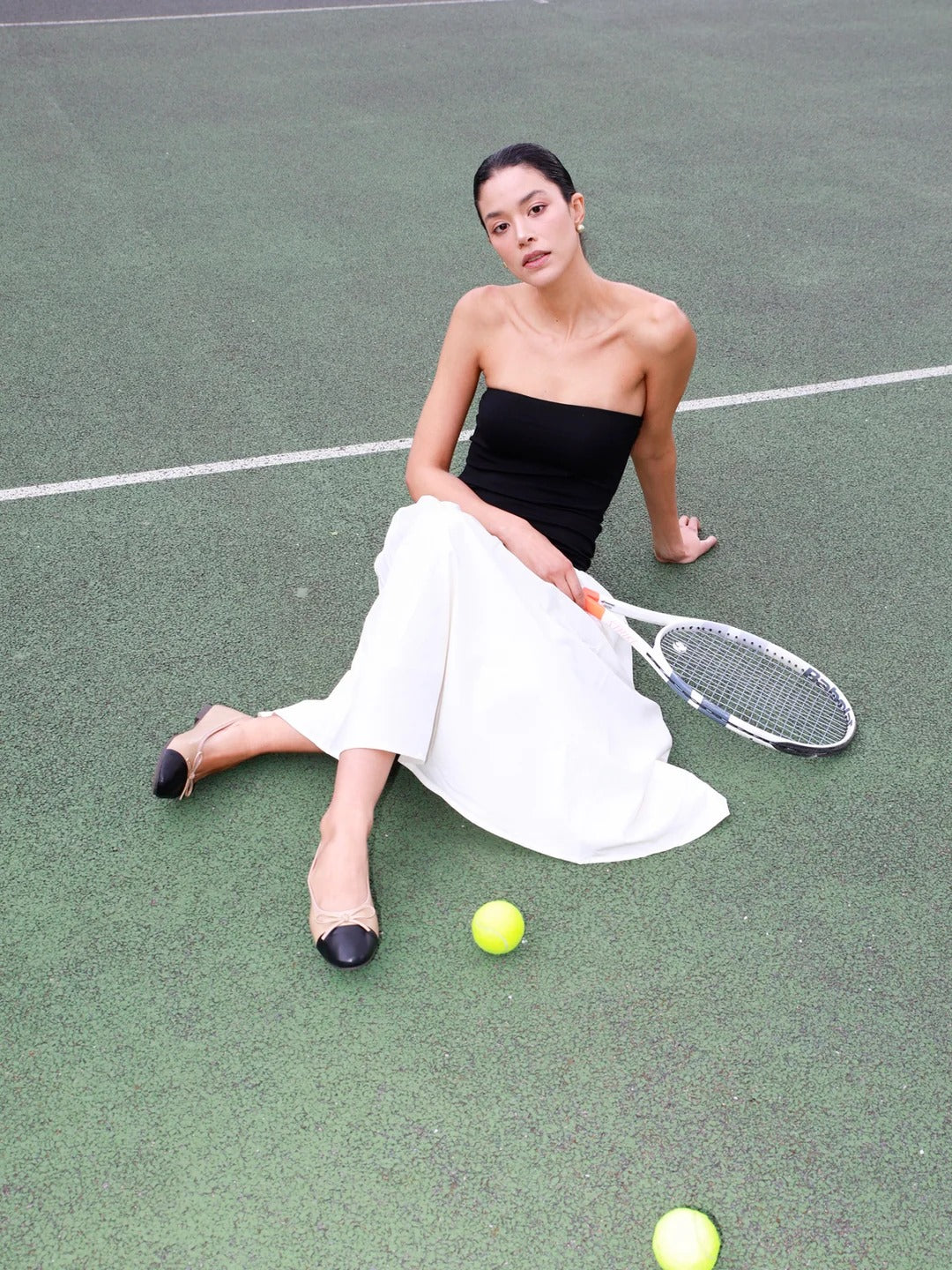 The Alora Contrast-Color Tube Maxi Dress