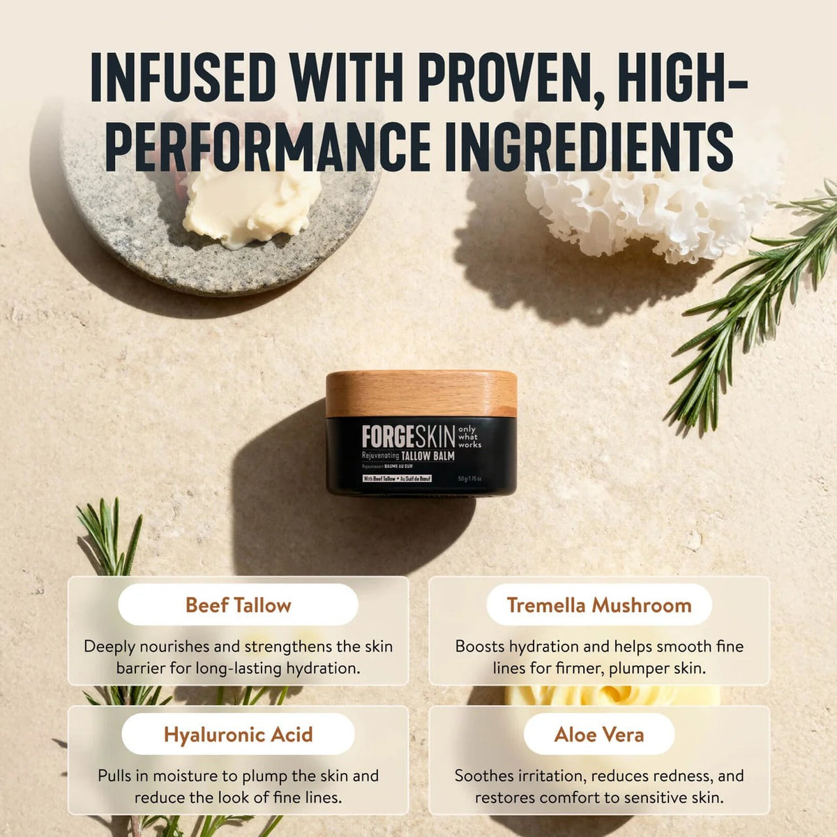 Tallow Wrinkle Defense Balm – Men's Anti-Aging Face Moisturizer