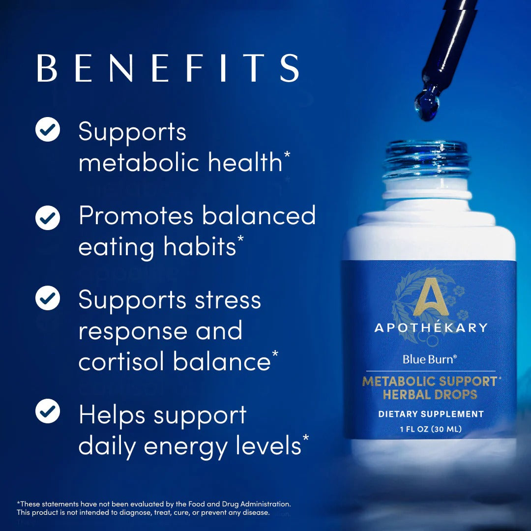 Blue Burn Metabolic Support Herbal Drops