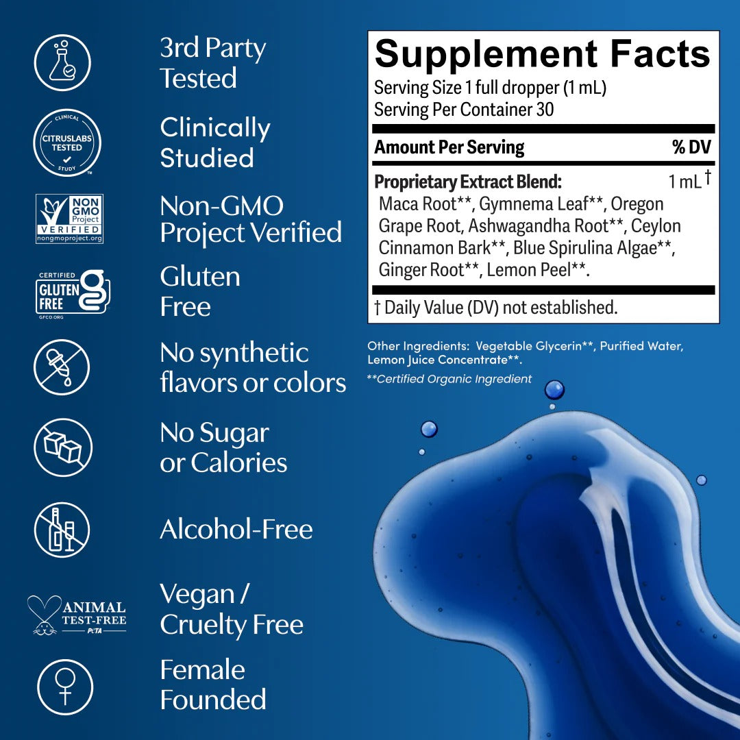 Blue Burn Metabolic Support Herbal Drops