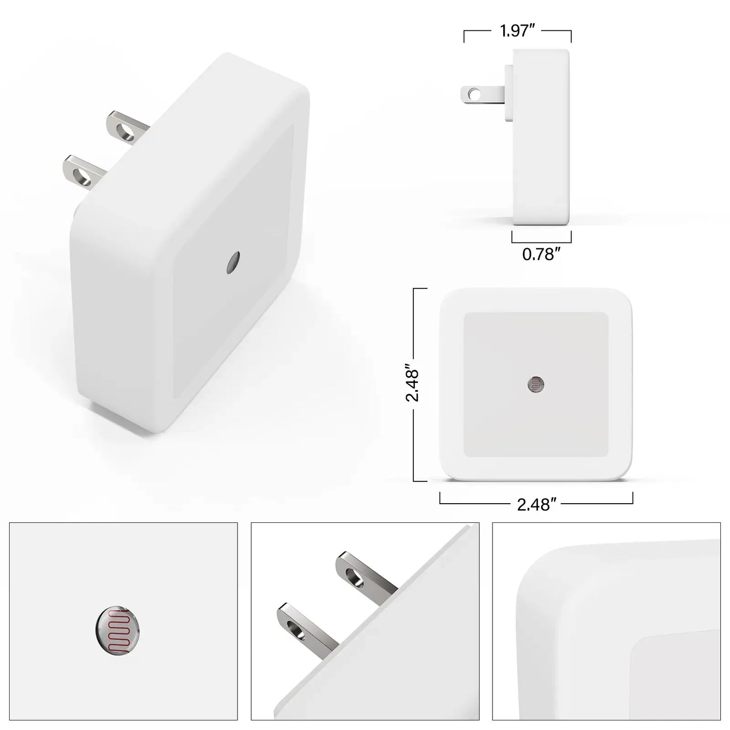 Plug-In Night Lights – Gentle LED Illumination for Home