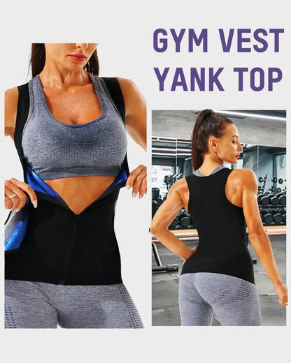 Women’s Sauna Sweat Waist Trainer Tank – Body Shaping Vest