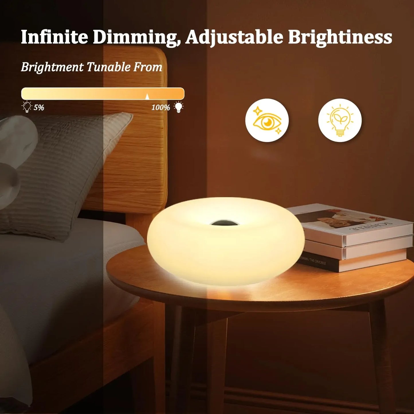 RGB Donut Lamp – Plug-In Wall & Bedside Ambient Lighting