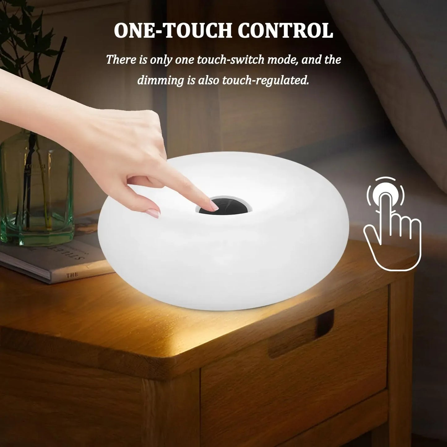 RGB Donut Lamp – Plug-In Wall & Bedside Ambient Lighting
