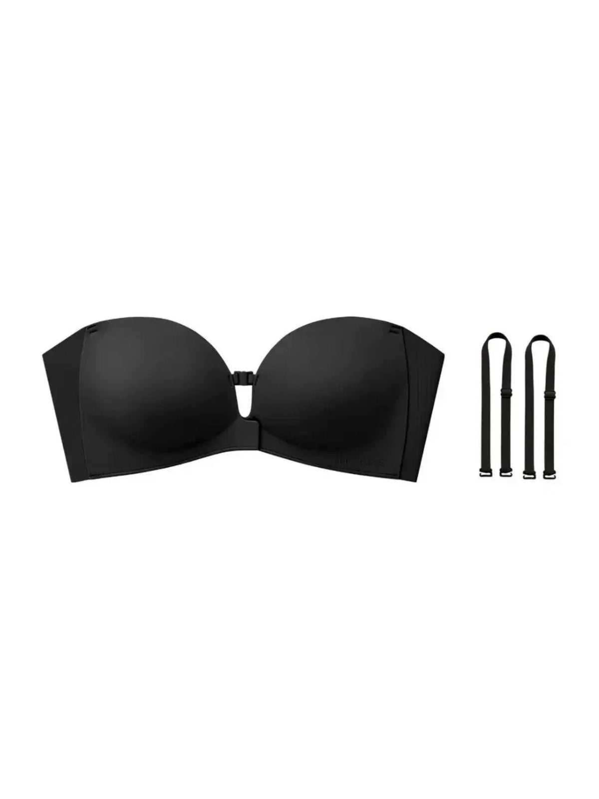 Strapless Front-Closure Push-Up Bra – Anti-Slip Grip, Seamless, A-C Cup