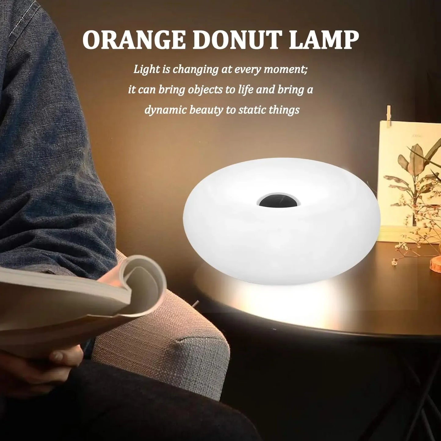 RGB Donut Lamp – Plug-In Wall & Bedside Ambient Lighting