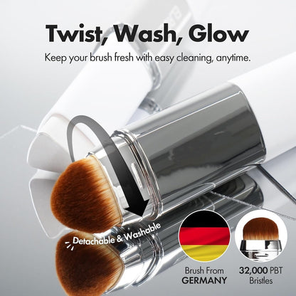 Blanc Cover Cream Stick with Brush – Color-Adapting Korean Foundation