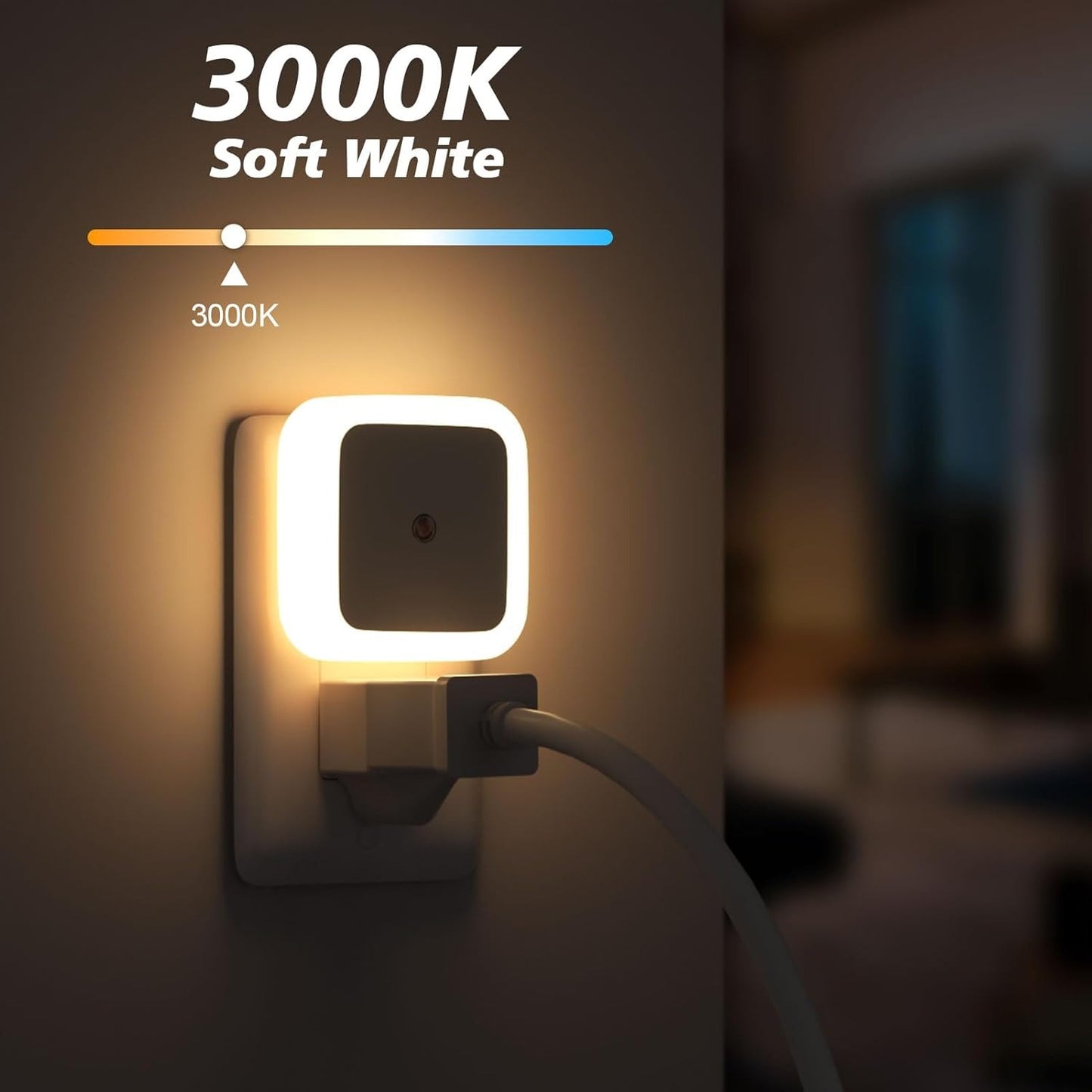 Plug-In Night Lights – Gentle LED Illumination for Home