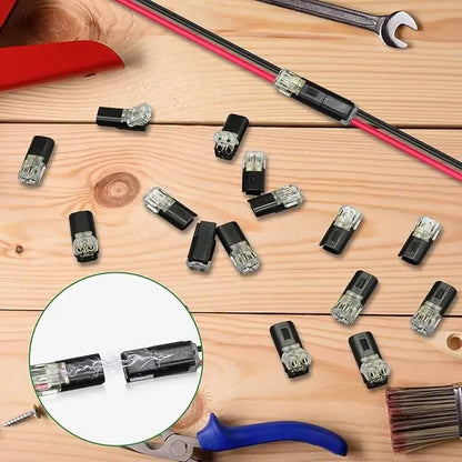 2-Pin Push-In Wire Connectors – Fast LED Strip Wiring