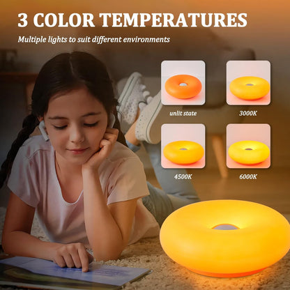 RGB Donut Lamp – Plug-In Wall & Bedside Ambient Lighting