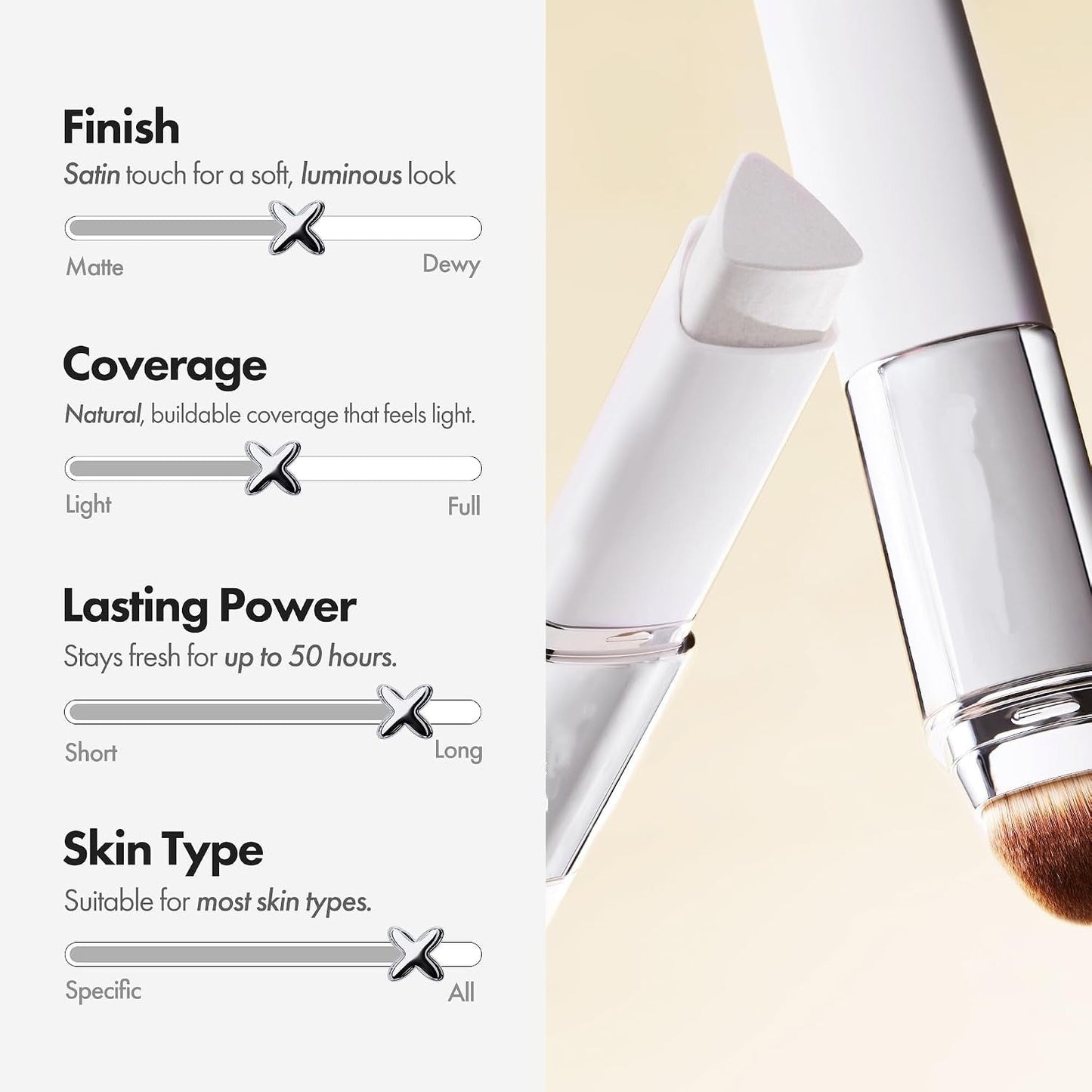 Blanc Cover Cream Stick with Brush – Color-Adapting Korean Foundation