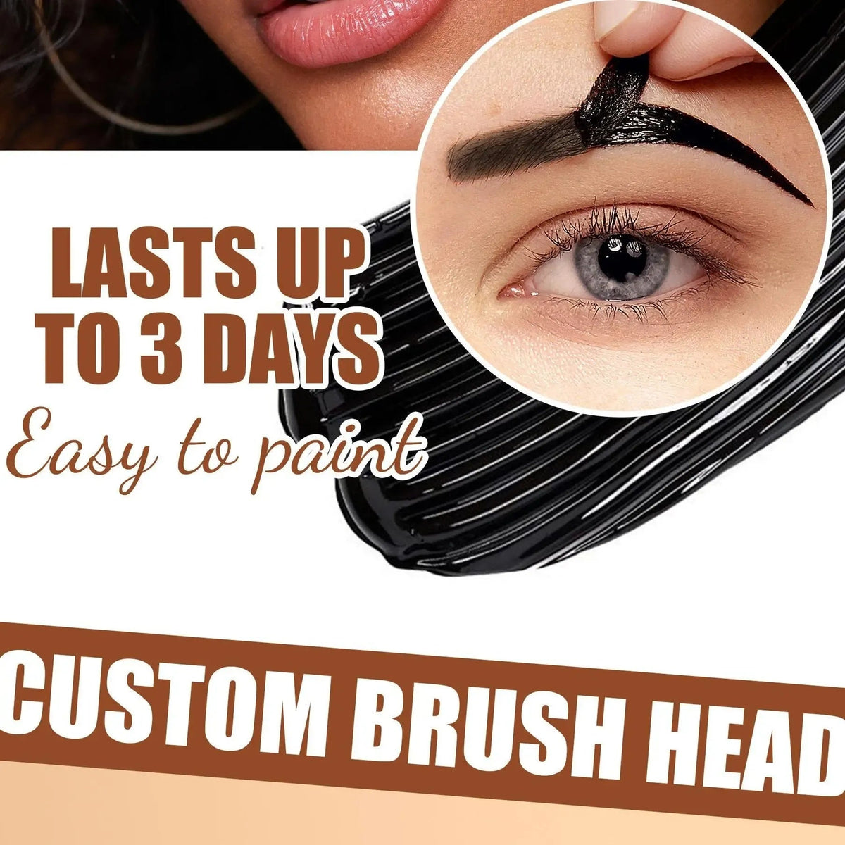 Women's 2-Piece Eyebrow Tint Set – 5-Color Waterproof & Long-Lasting Brow Gel
