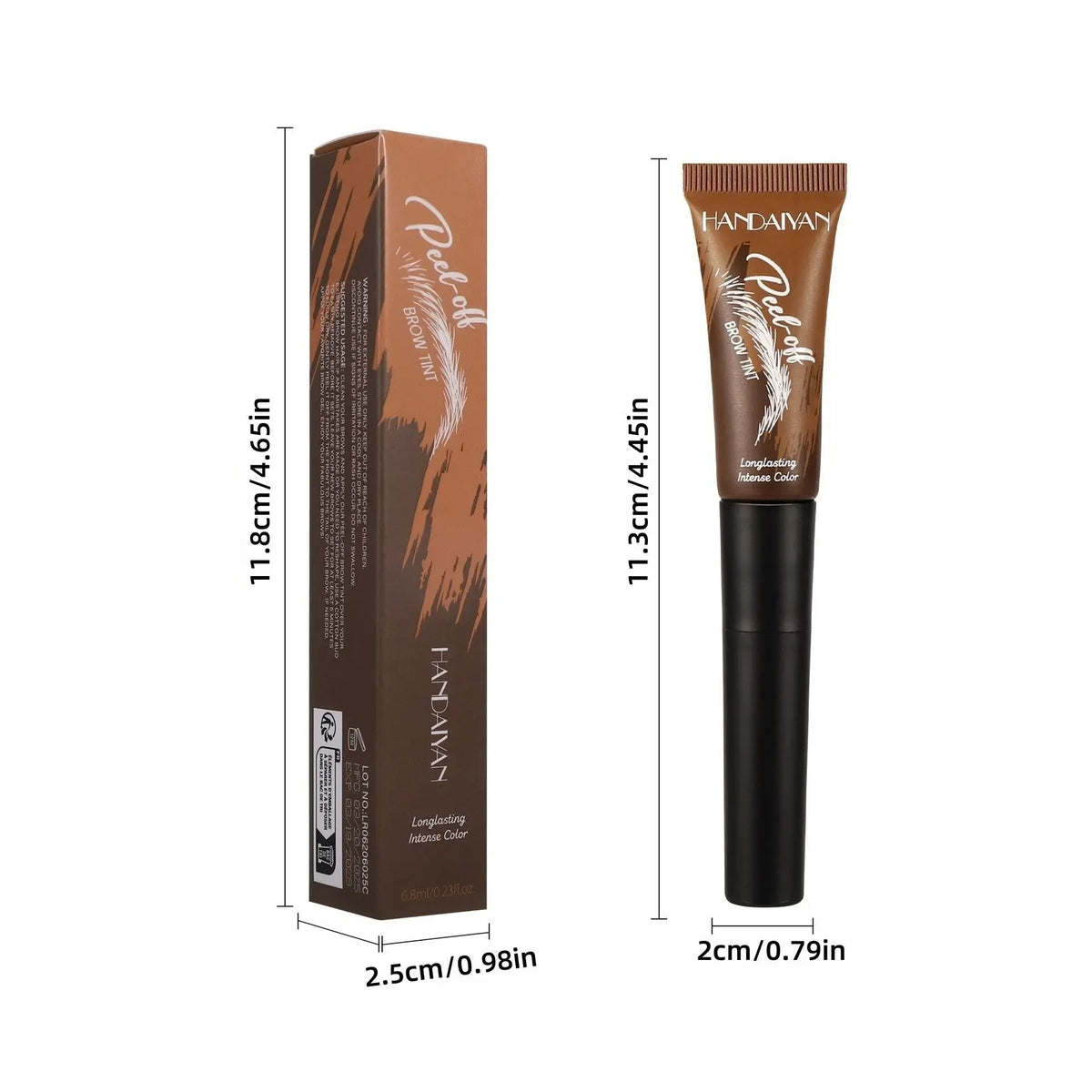 Women's 2-Piece Eyebrow Tint Set – 5-Color Waterproof & Long-Lasting Brow Gel