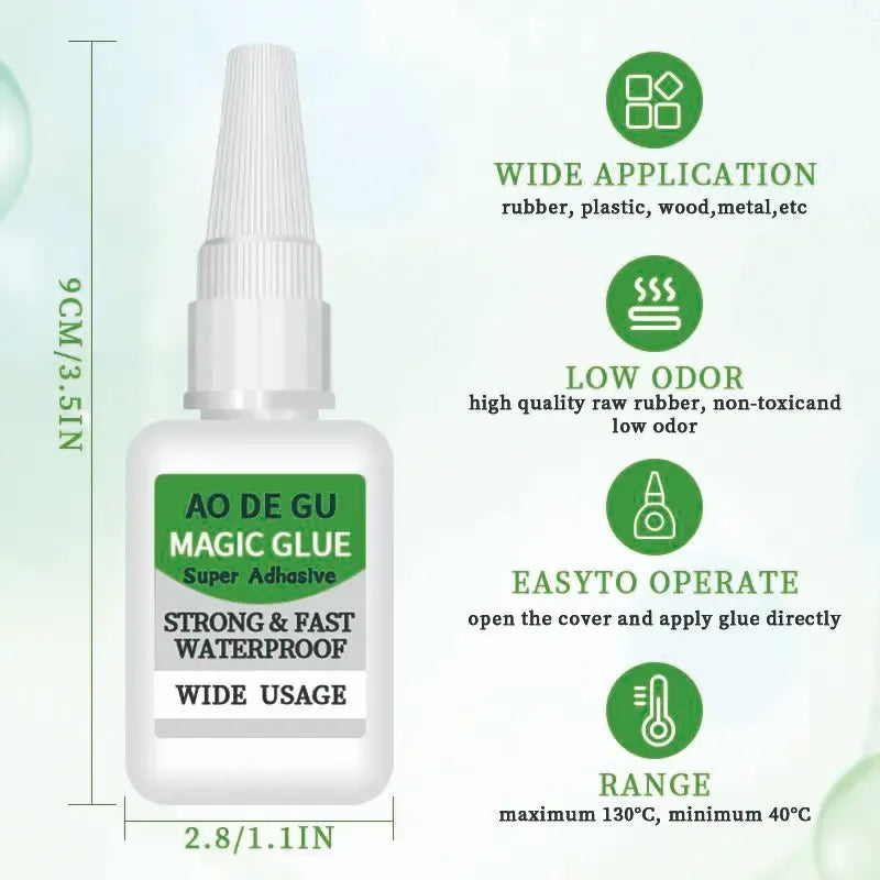 4PCS Fast-Setting Super Glue – Strong Multi-Surface Adhesive