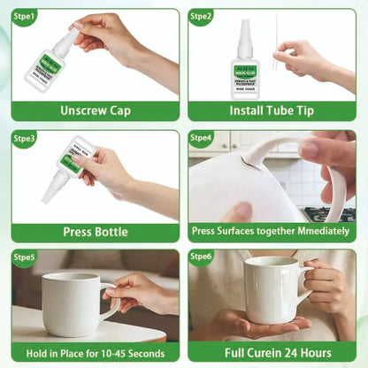 4PCS Fast-Setting Super Glue – Strong Multi-Surface Adhesive