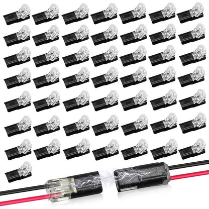 2-Pin Push-In Wire Connectors – Fast LED Strip Wiring