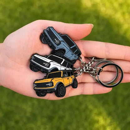 Bronco Keychain – Premium Metal Car Accessory – Buy 2 Get 2 Free💥