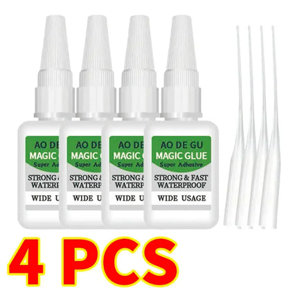 4PCS Fast-Setting Super Glue – Strong Multi-Surface Adhesive