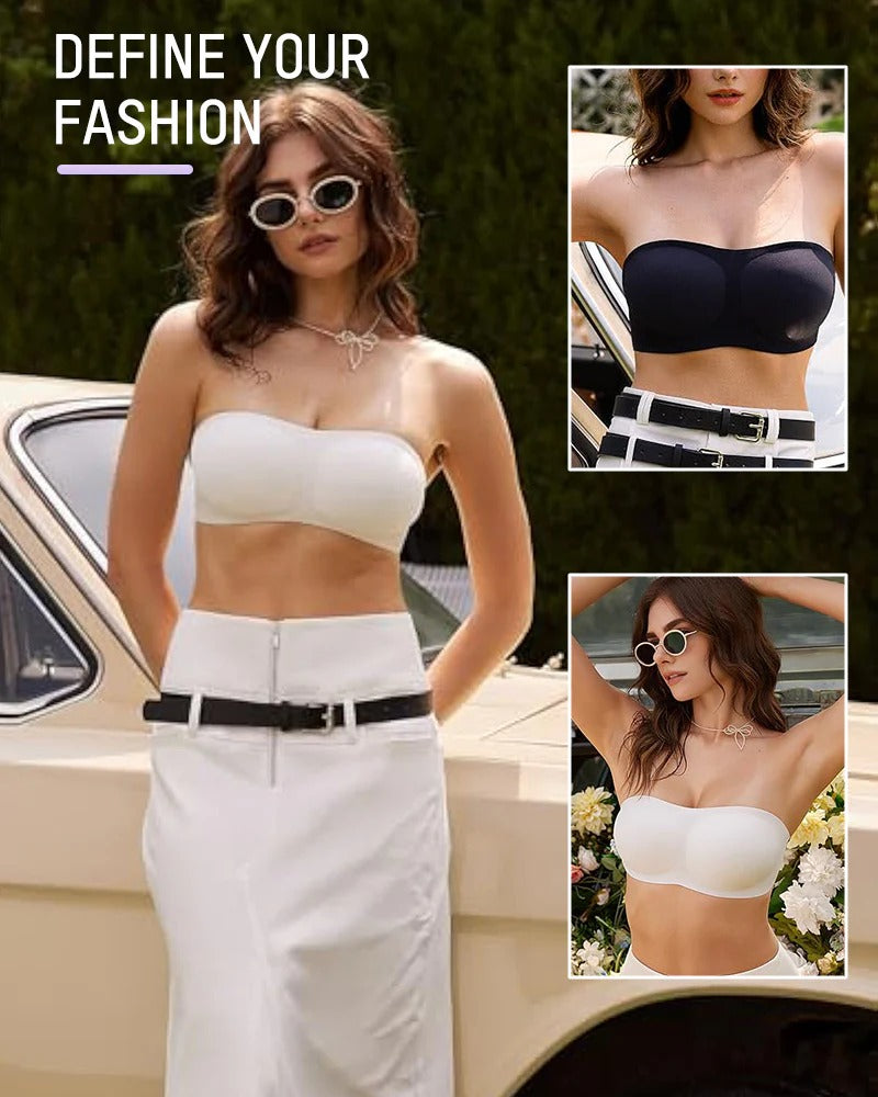 🎀Strapless Wireless Padded Bandeau Bra – Non-Slip Seamless Comfort