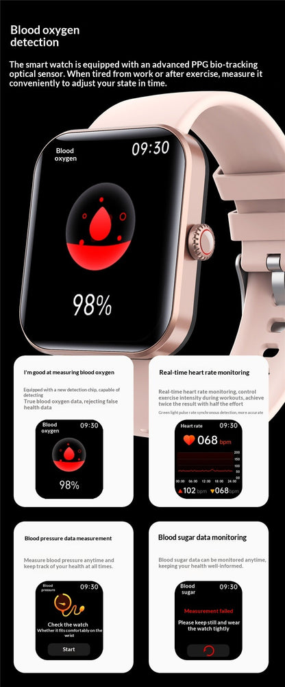 Smart Watch with Health Tracking, 50+ Sports Modes & HD Display