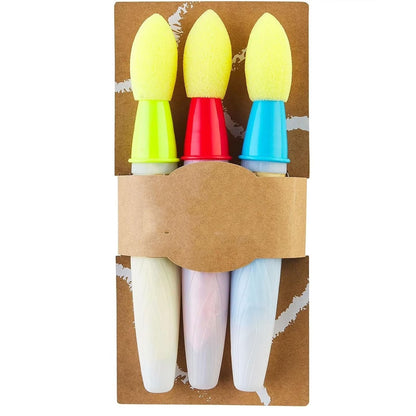 Sidewalk Chalk Paint Brush Set – 3-Pack Water Drawing Brushes, Washable & Easy Use
