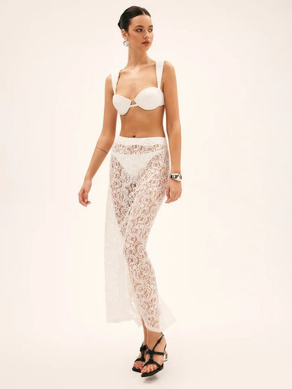 The Vela Sheer Lace Cover-Up