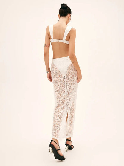The Vela Sheer Lace Cover-Up