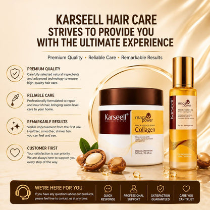 Collagen & Argan Oil Hair Resurrection Set – Mask + Elixir Duo