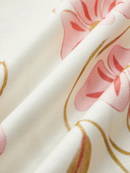 The Elodie Romantic-Print Sleeveless Short Dress