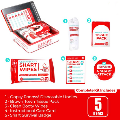 The Ultimate Funny Shart Survival Kit – Hilarious Gag Gift Tin Box