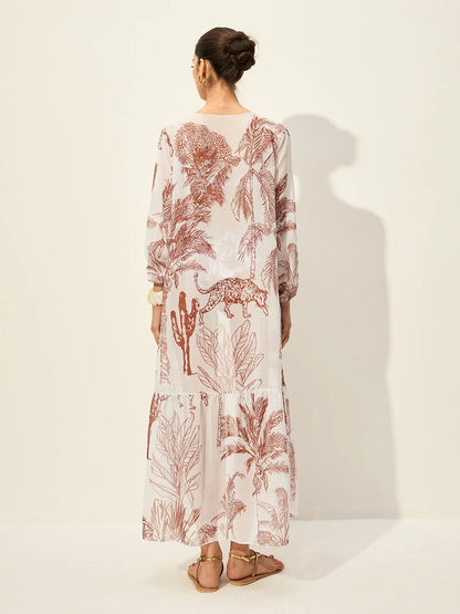 The Isla Floral-Print Cover-Up Skirt