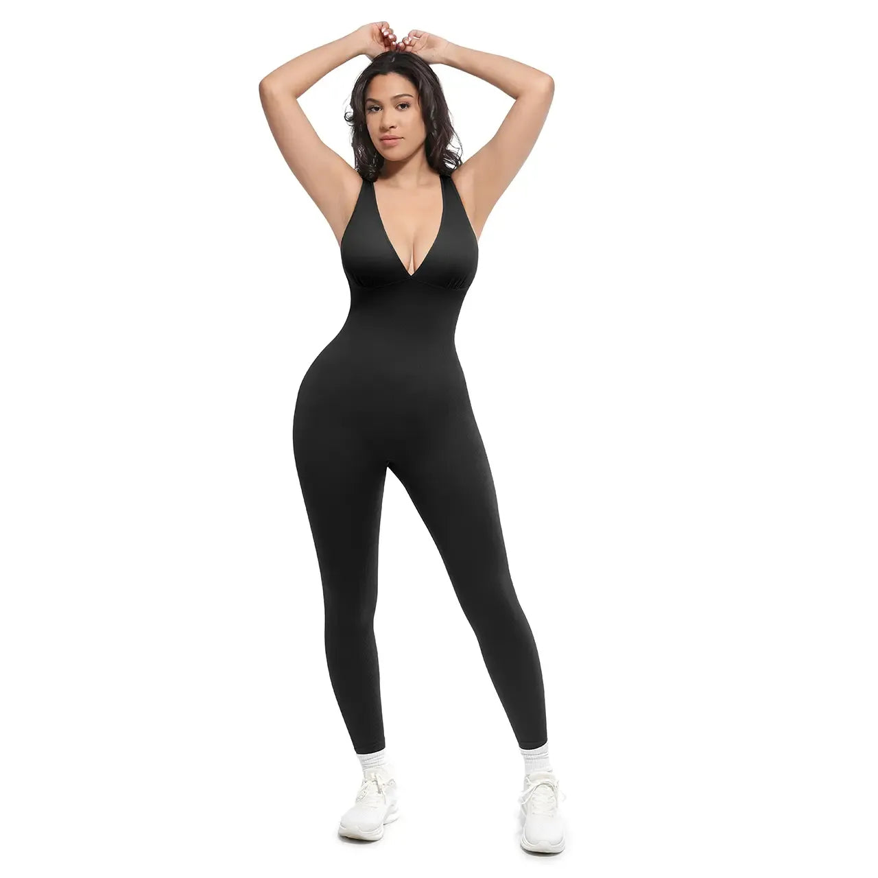 Deep V Sculpting Shapewear Bodysuit – Smooth, Lift & Shape Effortlessly