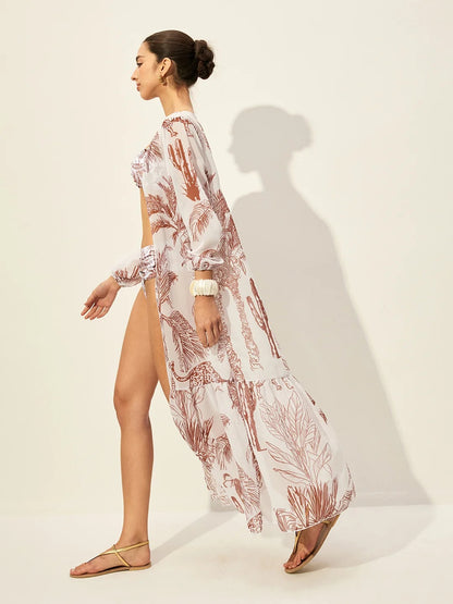 The Isla Floral-Print Cover-Up Skirt