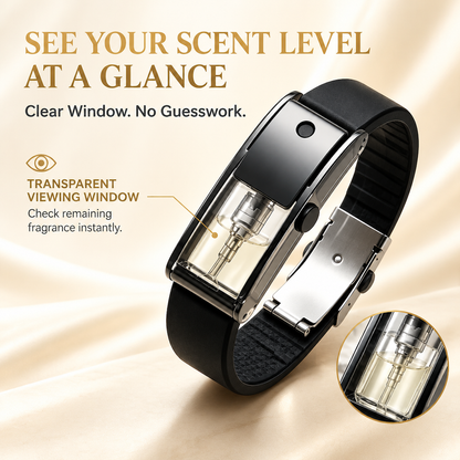 Refillable Perfume Bracelet – Wearable Cologne Atomizer for Men & Women
