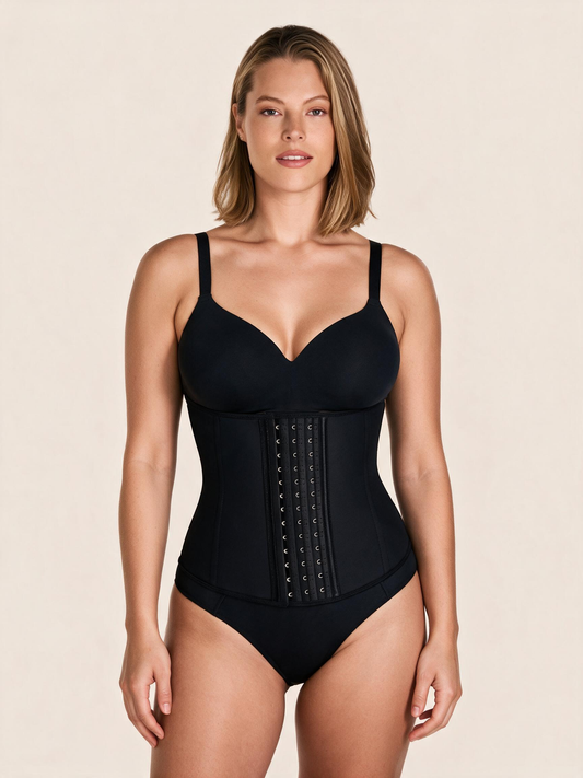 Latex Waist Trainer for Women – 3-Hook Compression Waist Cincher