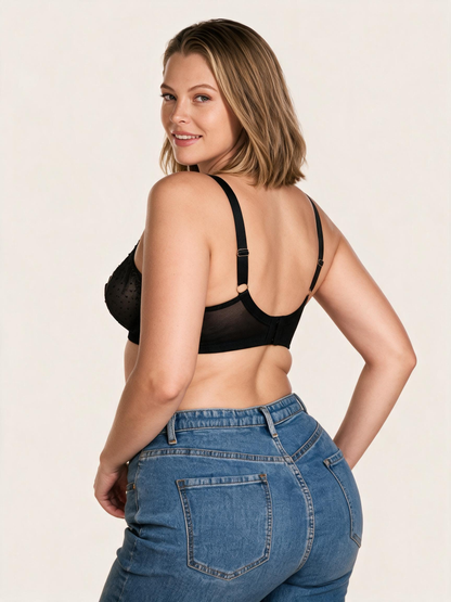 The Lune Strappy Mesh Underwire Bra