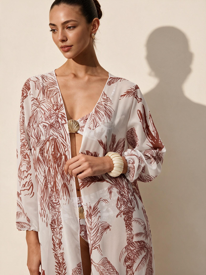 The Isla Floral-Print Cover-Up Skirt