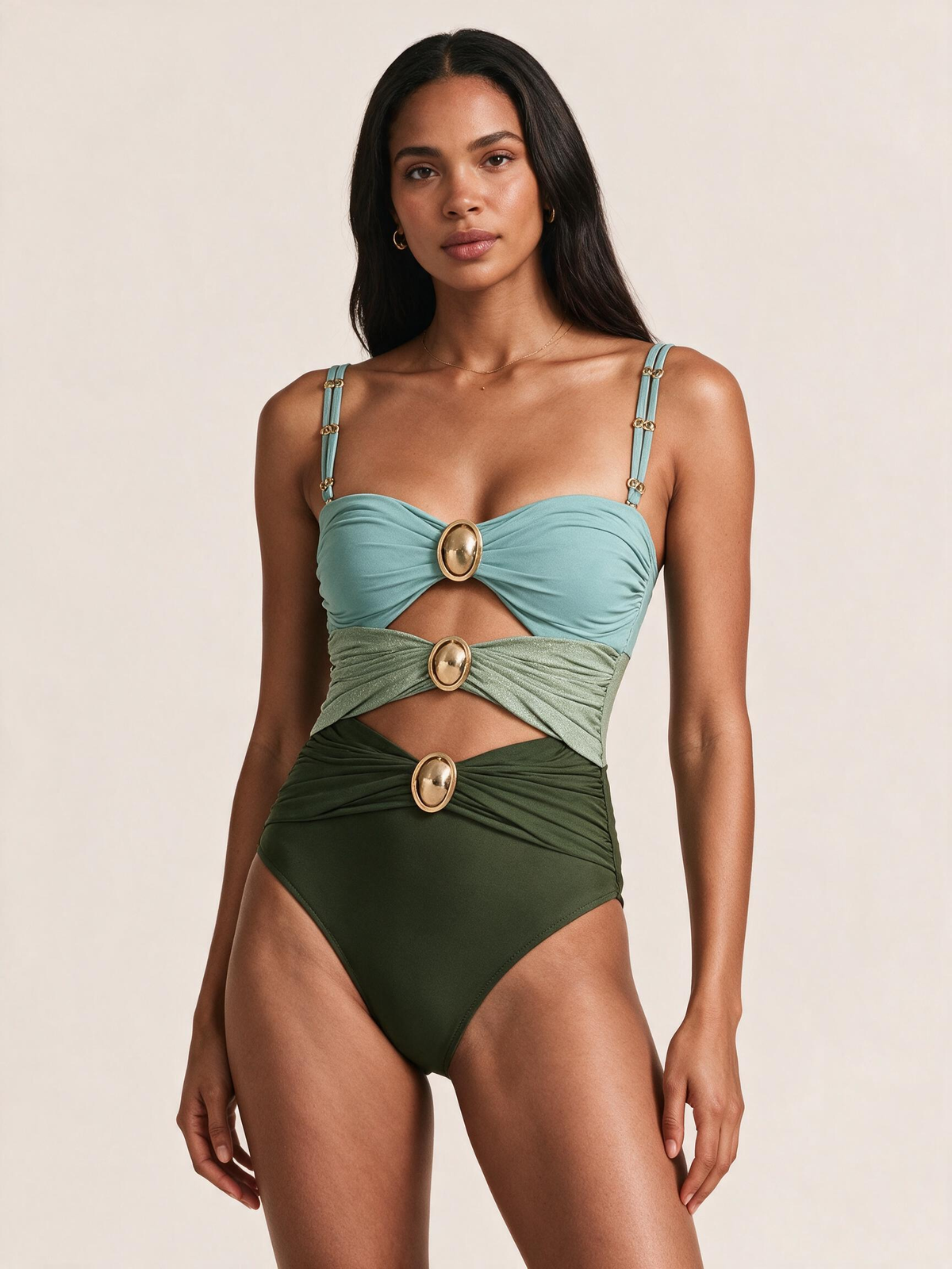 The Mare Colorblock Cutout One-Piece