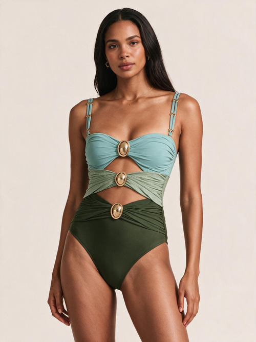 The Mare Colorblock Cutout One-Piece