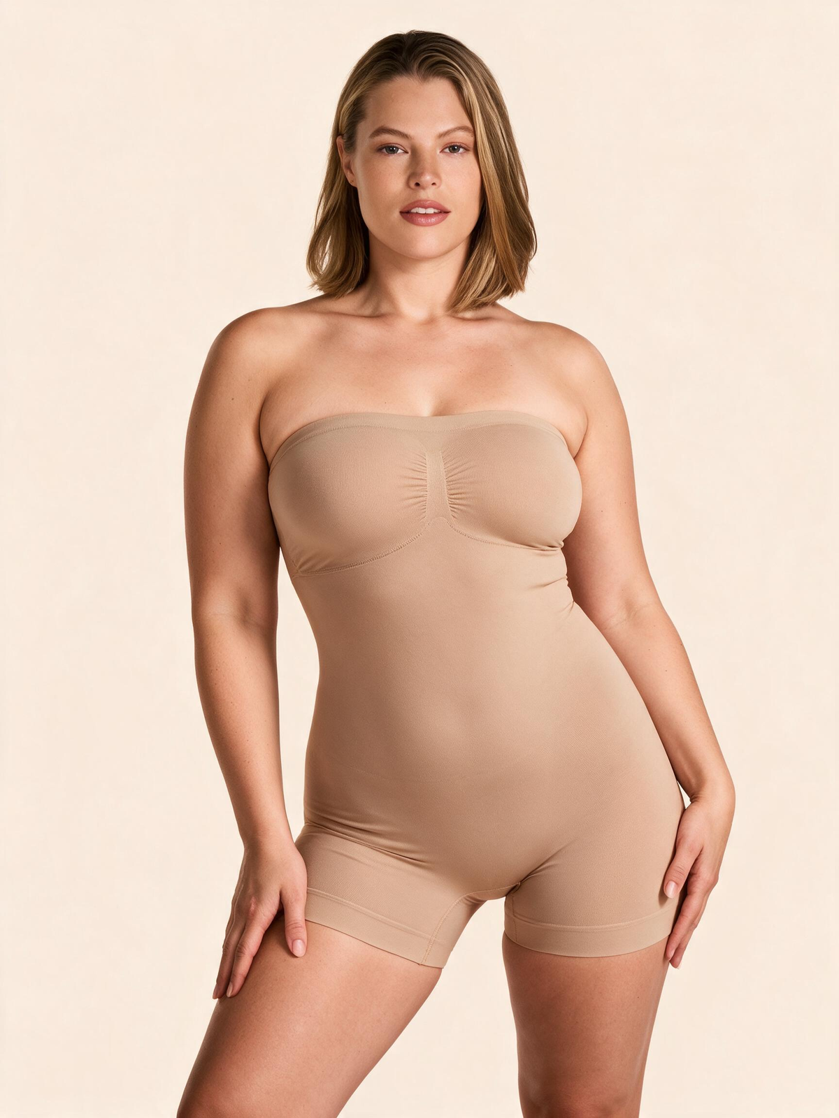The Forma Strapless Shortie Bodysuit